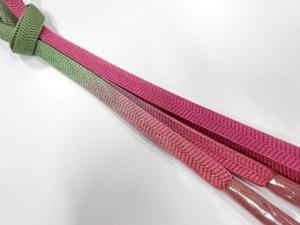 未使用品　正絹　撚り房　手組帯締め